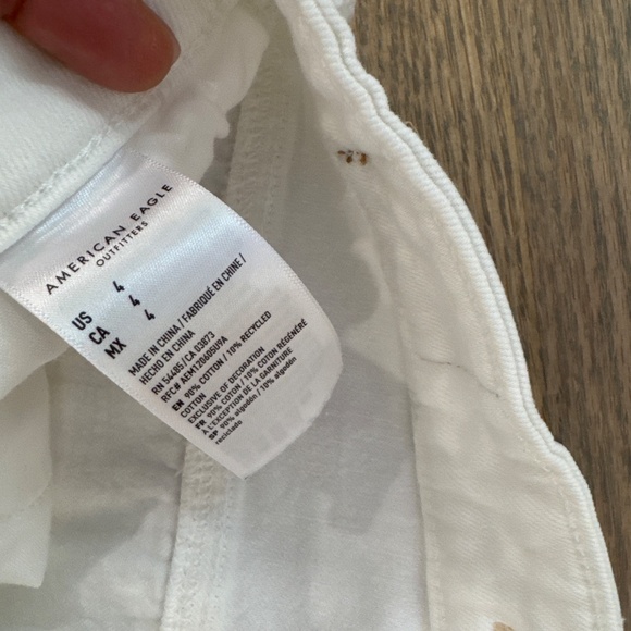 American Eagle White Jean Maxi Skirt size 4 - Picture 3 of 6